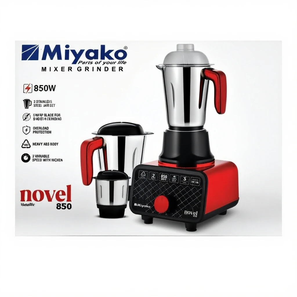 Miyako 3 in 1 Blender & Mixer Grinder Novel 850 Watt price in Bangladesh 