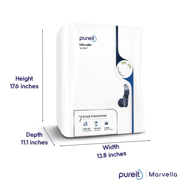 Unilever Pureit Marvella Slim RO+UV+MF | 8 Liters price in Bangladesh 