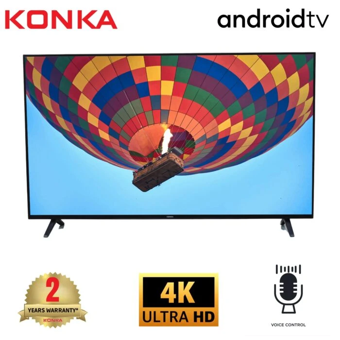 KONKA 65" Android Smart 4K QLED TV – UDG65SR684ANT with Voice Control & Google T price in Bangladesh 