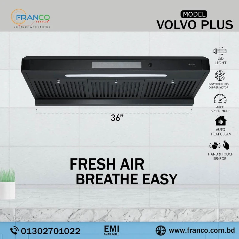 Franco Kichan Hood Volvo Plus 36" price in Bangladesh 