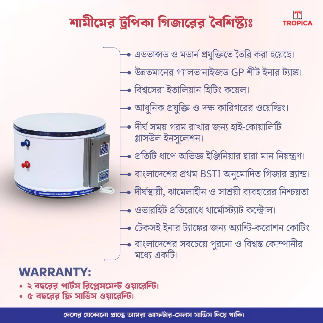 Shameem Tropica Geyser 25 Gallon (112.5 liter) 