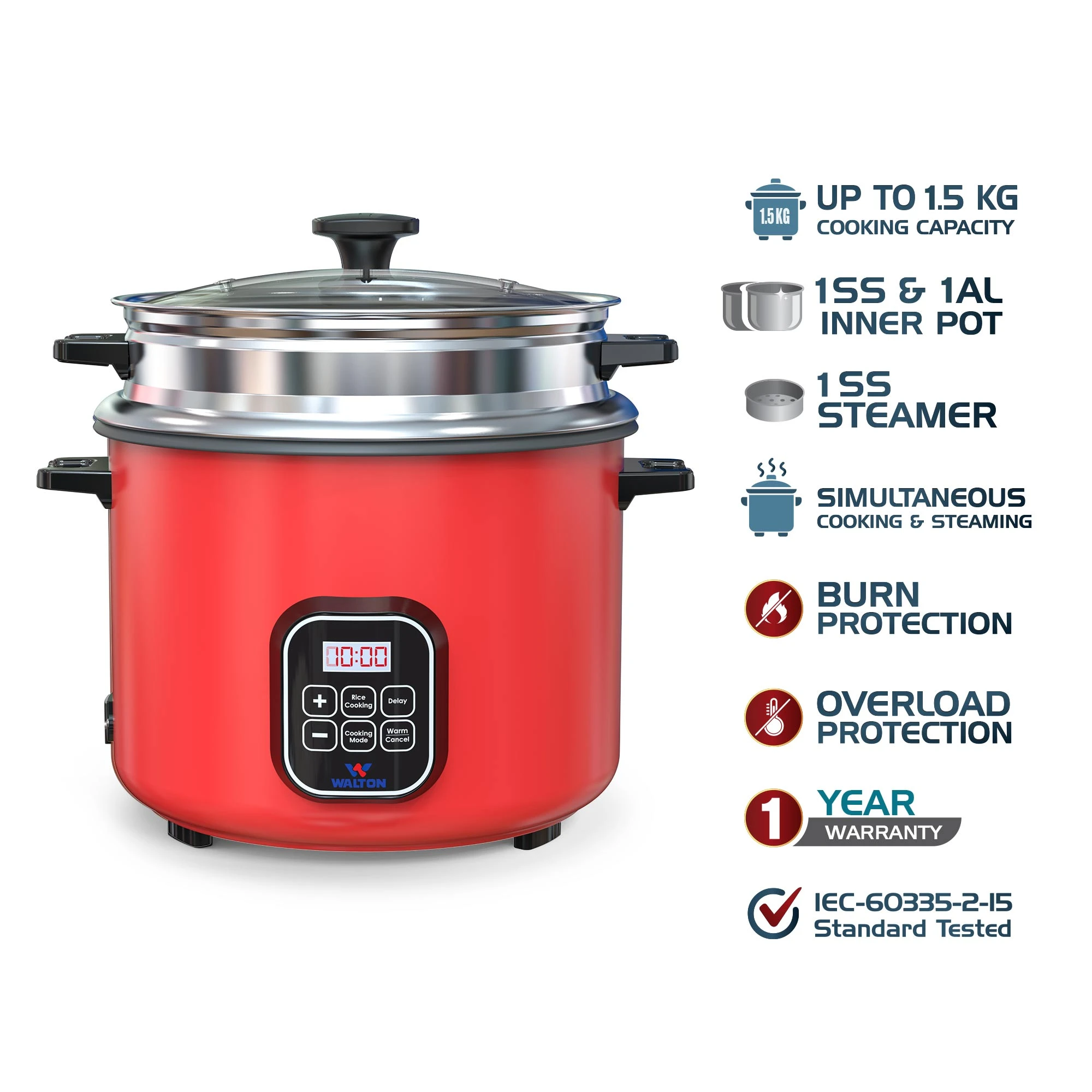Walton Multi Cooker 2.2L WDC-ALL ROUNDER 