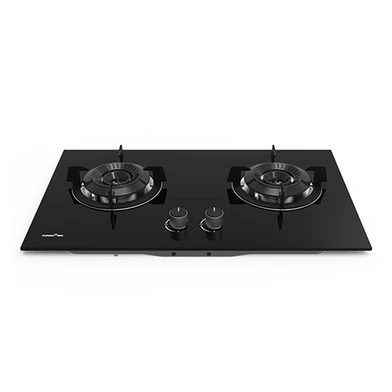 FIESTA 2-HB8326B Table Top Gas Stove 2 Burner Black 