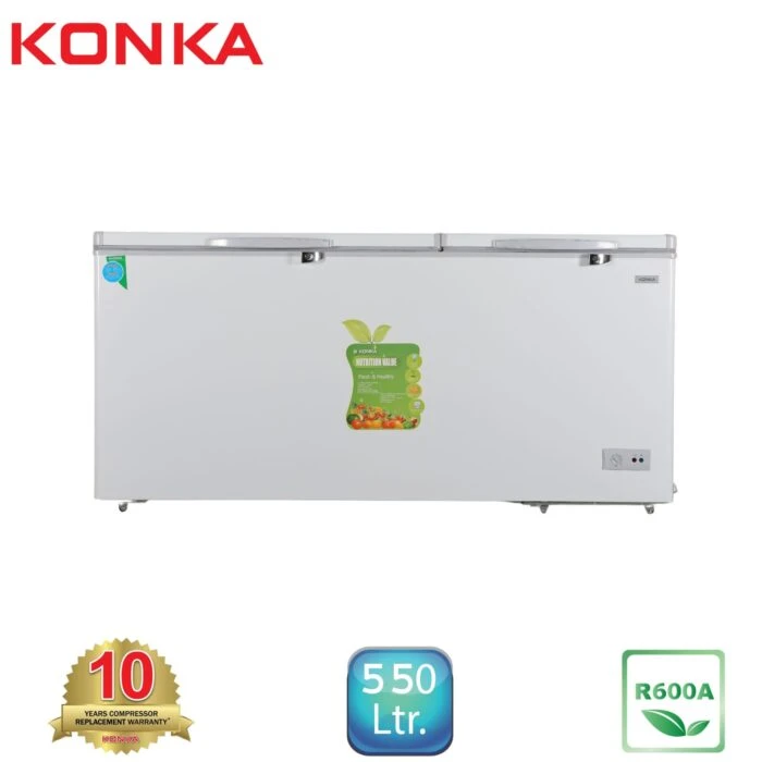 KONKA 6KDF50X 650 LTR Chest Freezer WHITE 