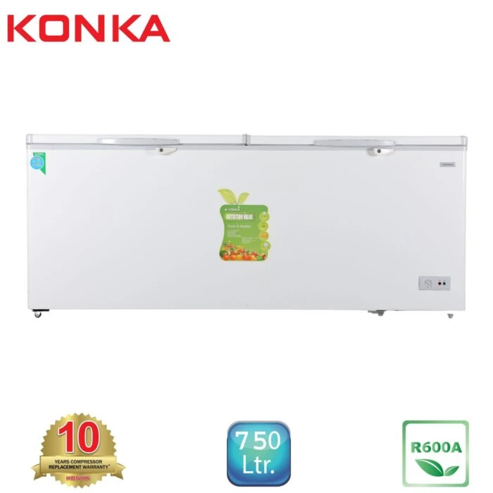 KONKA 7KDF50X 750 LTR Chest Freezer WHITE 