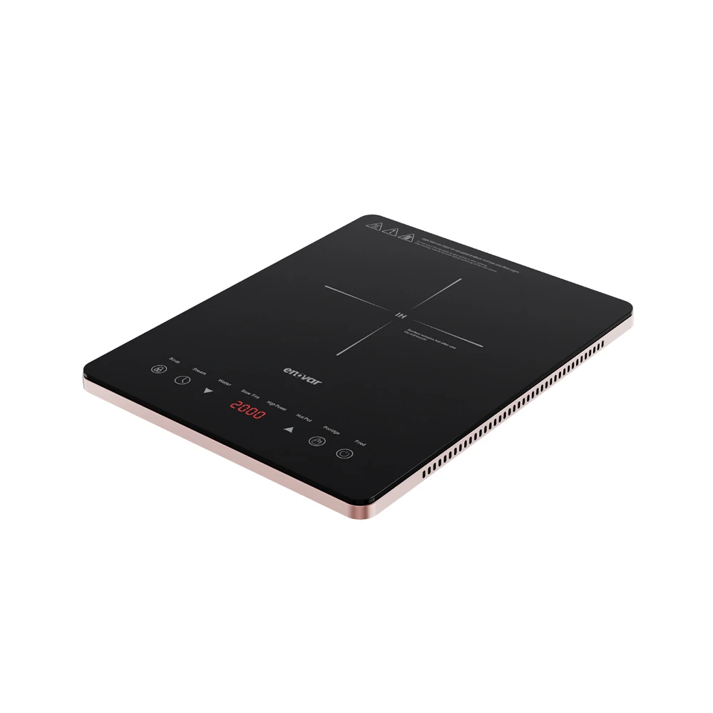 Akij Enovar Evo Induction Cooker 2000W with Crystal Plate & Touch Control 