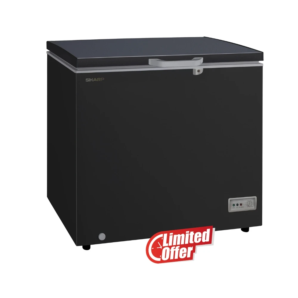 Sharp SJC-238-BK Deep Freezer 220 Liter - Black 