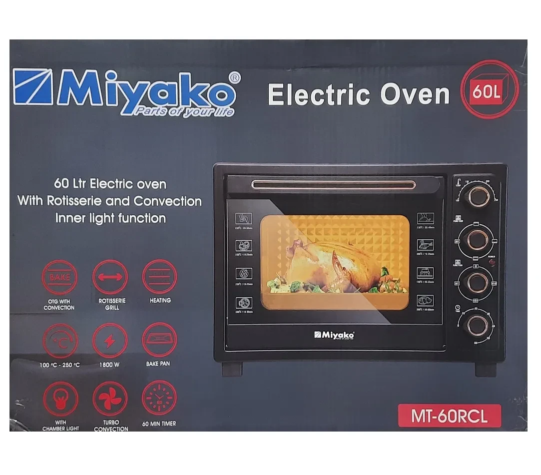 Miyako 60L Electric Oven with Air Fryer MT-60RCL 