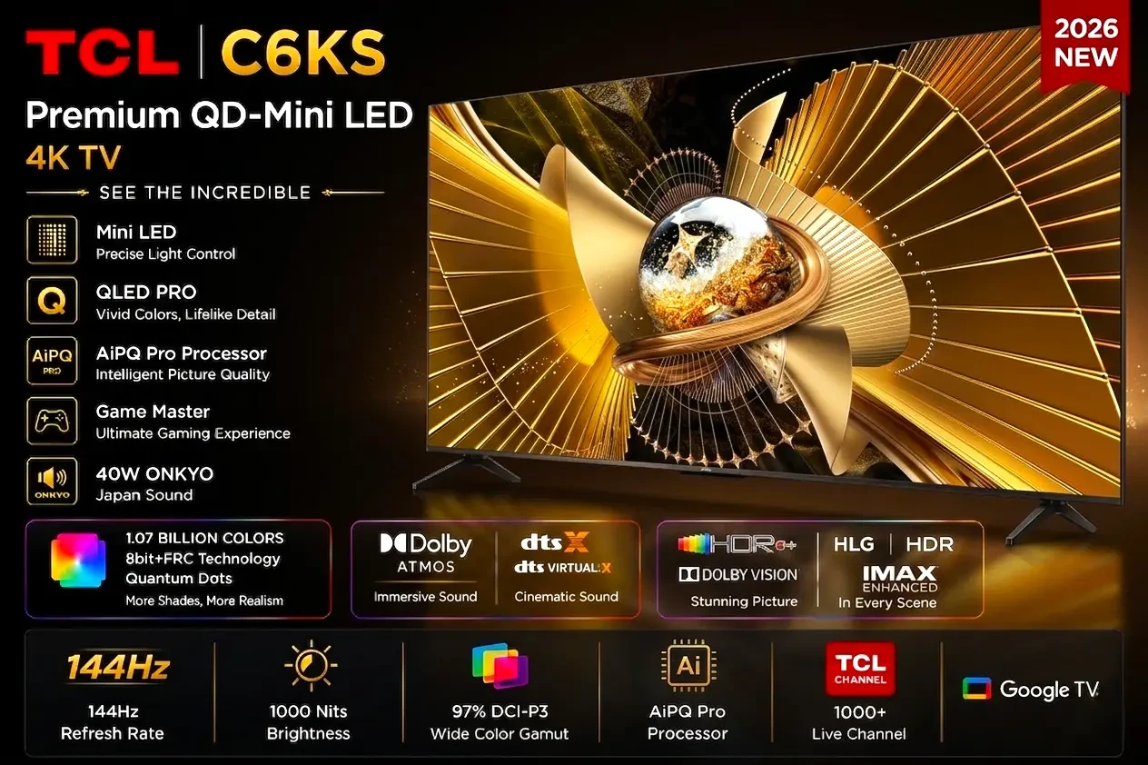 TCL 65 Inchi MiniLED QD65 C6KS 4K Google TV 
