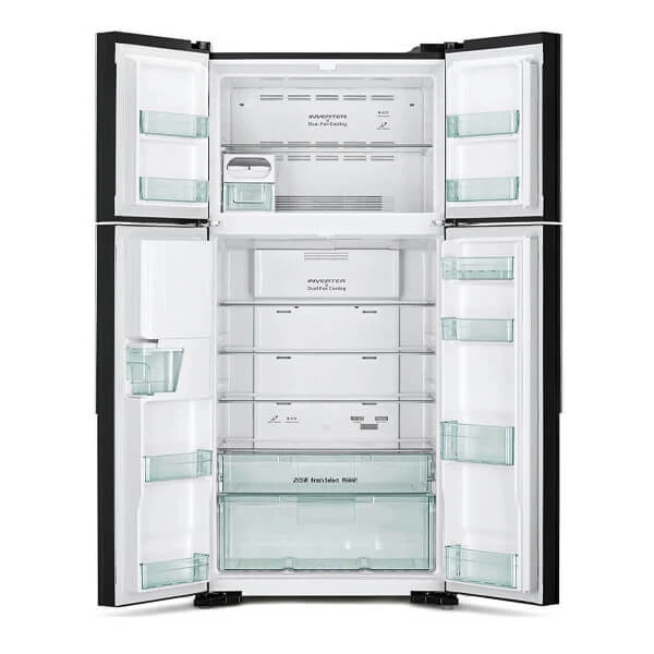 Hitachi Big French Refrigerator | R-W690P7PB (GBK) | 586 L