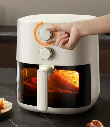 TQIU Air Fryer V2 5L 1500W Dual Knob Control 