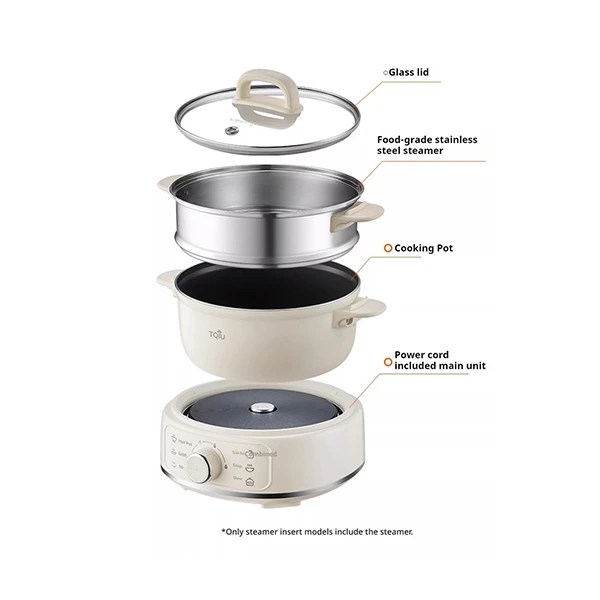 TQIU Multi Cooker S2 2.5L + 2L Detachable Full Heating 1000W 