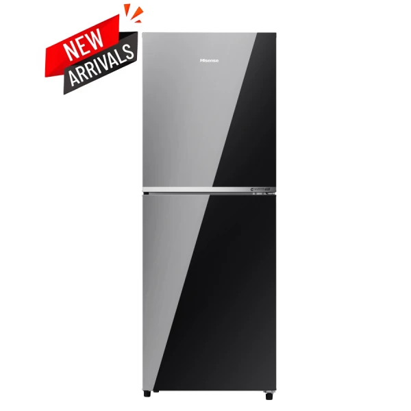 Hisense 277L TMF Glass Door Inverter Refrigerator RT1G276NA Mirror Black