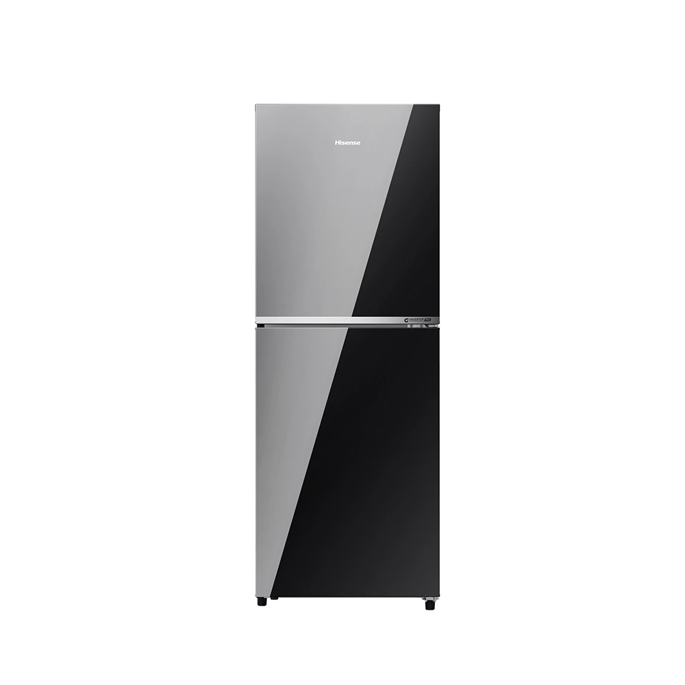 Hisense 277L TMF Glass Door Inverter Refrigerator RT1G276NA Mirror Black