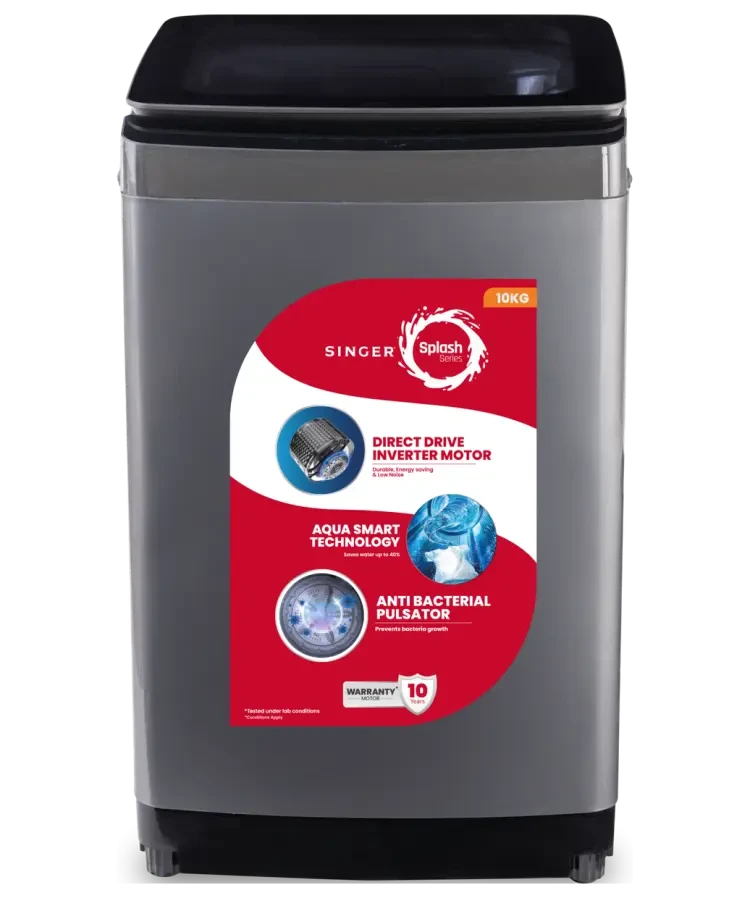 Singer S300ATL100DSMJG1 10 KG Top Load DD Inverter Washing Machine