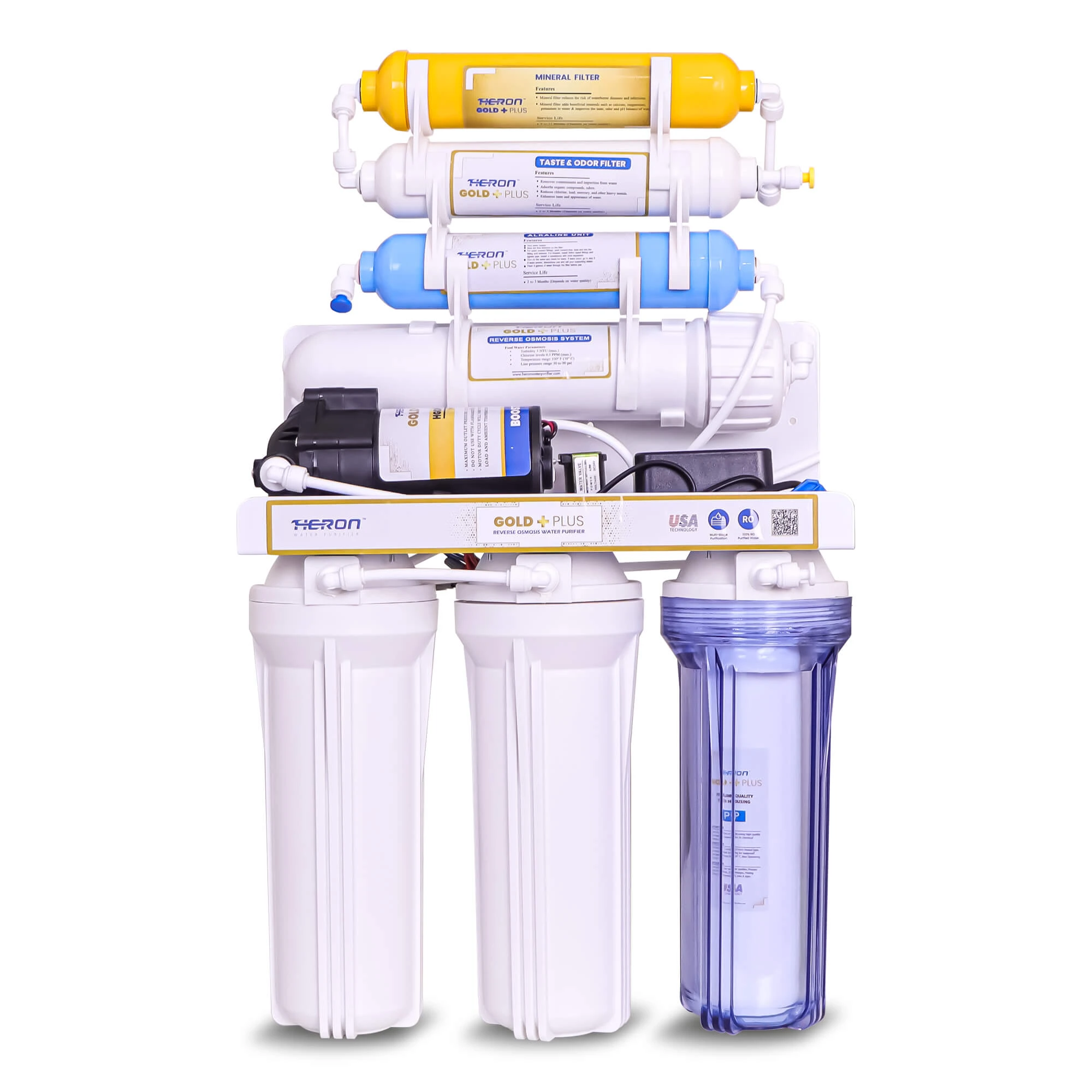 Heron Gold Plus RO+Alkaline+Mineral Water Purifier (5,6,7 Stage)