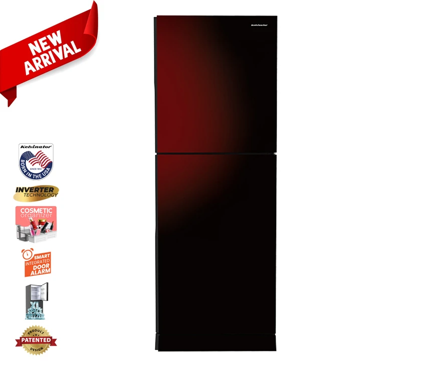 Kelvinator KRF-336T1G2BX Glass Door 336Ltr Inverter Refrigerator