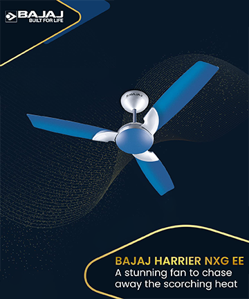 Bajaj Harrier NXG EE1200 mm Electric Blue Ceiling Fan
