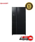 Sharp 5 Door Inverter Refrigerator SJ-FX660S2-BK 650 Liters